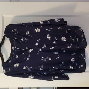 Gap blouse Navy and White Size M